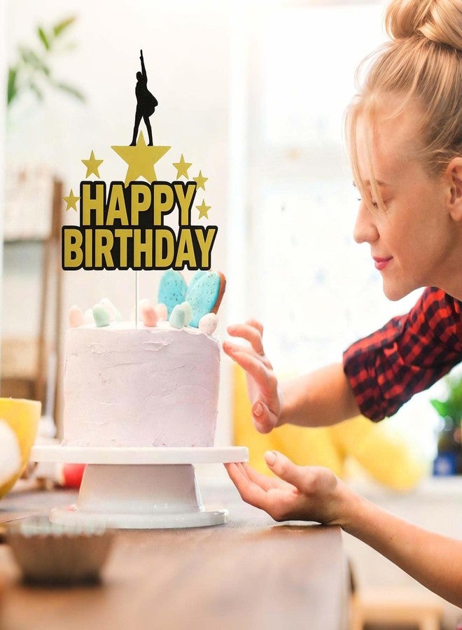 Vozekrod Broadway Musical Cake Topper - Musical Star Happy Birthday Cake Decoration, Party Supplies for Theater Fans, Kids & Adults - Image 4